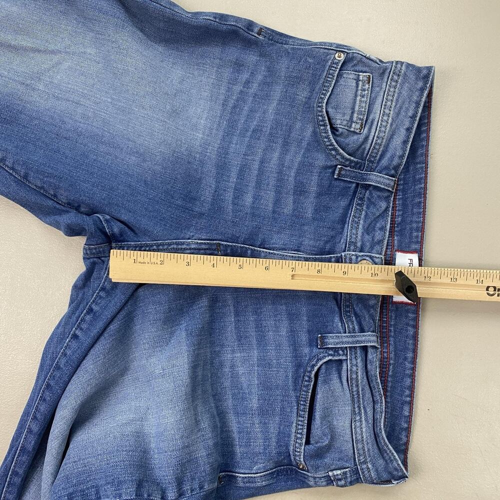 Fran Denim Heather Jeans Womens 31 Medium Wash Mid Rise Straight Crop 33x26 - Picture 5 of 12